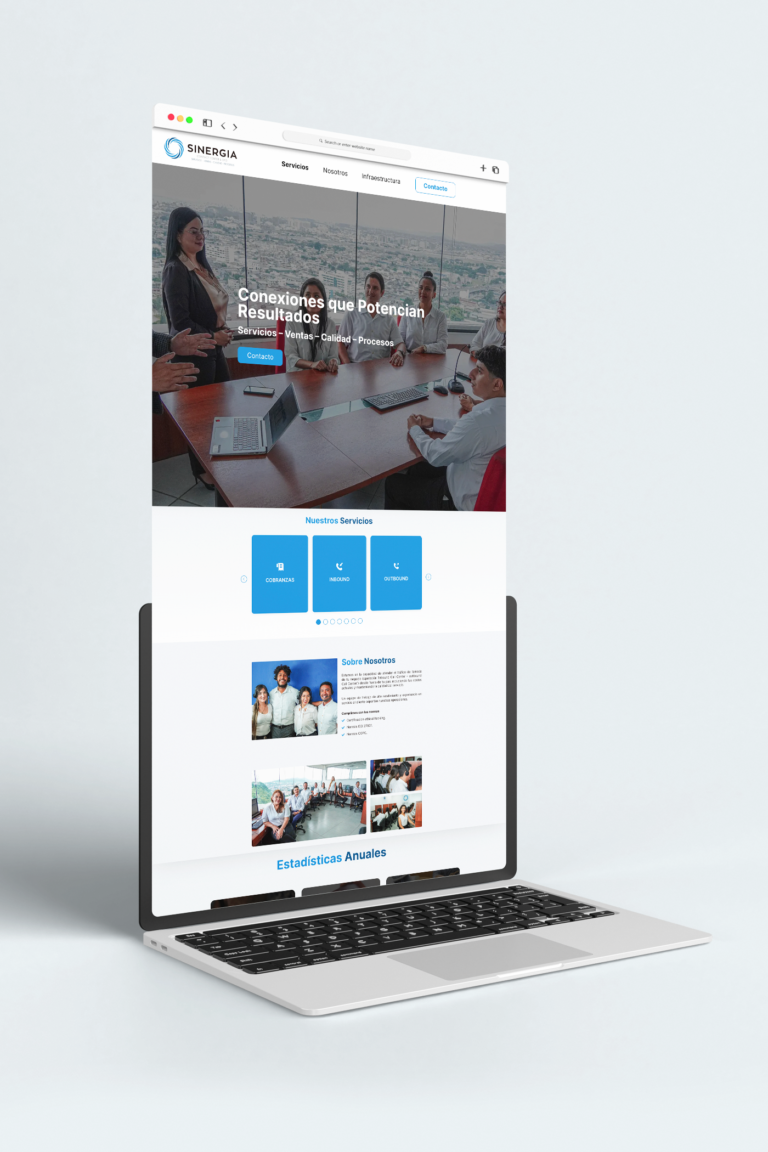 Landing Page - Sinergia
